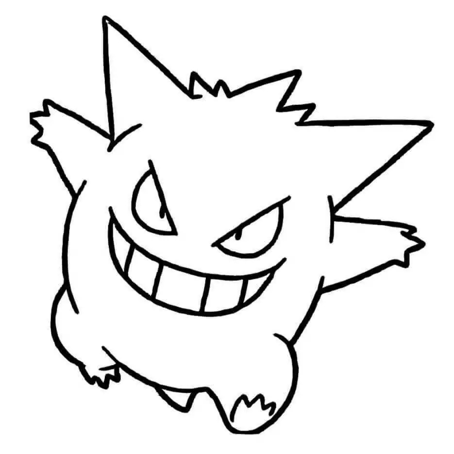Planse de colorat cu Gengar