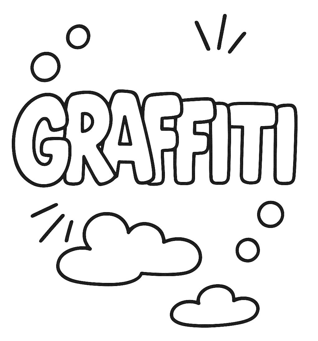 Planse de colorat cu Graffiti