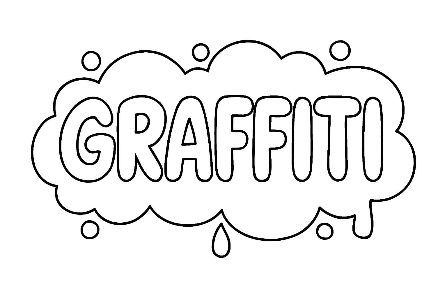 Fise de colorat cu Graffiti pentru copii