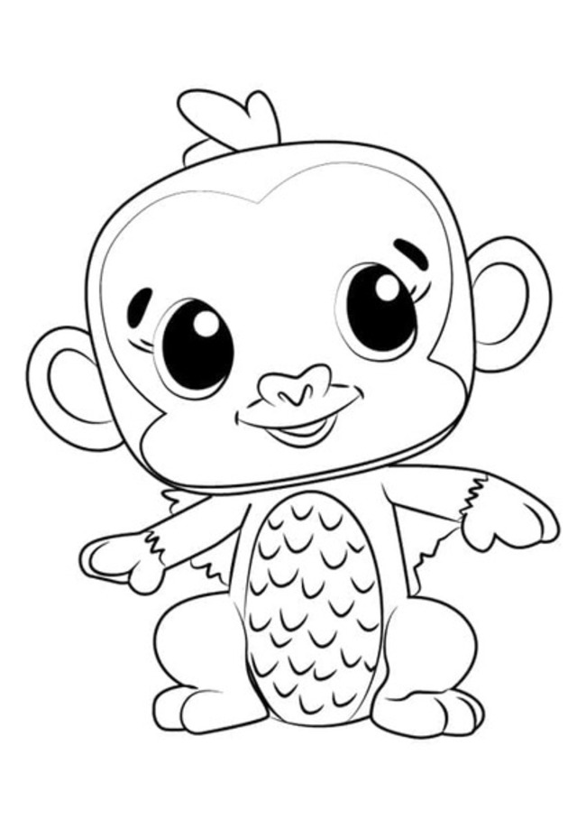 Fise de colorat cu Hatchimals gratuit simplu