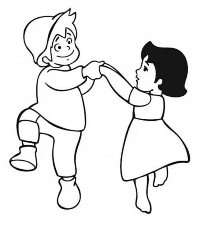 Fise de colorat cu Heidi gratuit pentru copii
