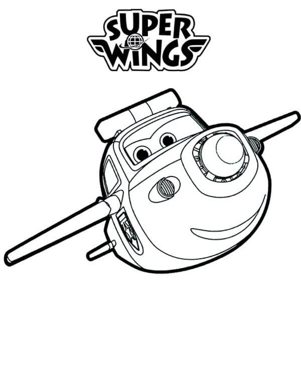 Fise de colorat cu Super Wings imprimabil gratuit