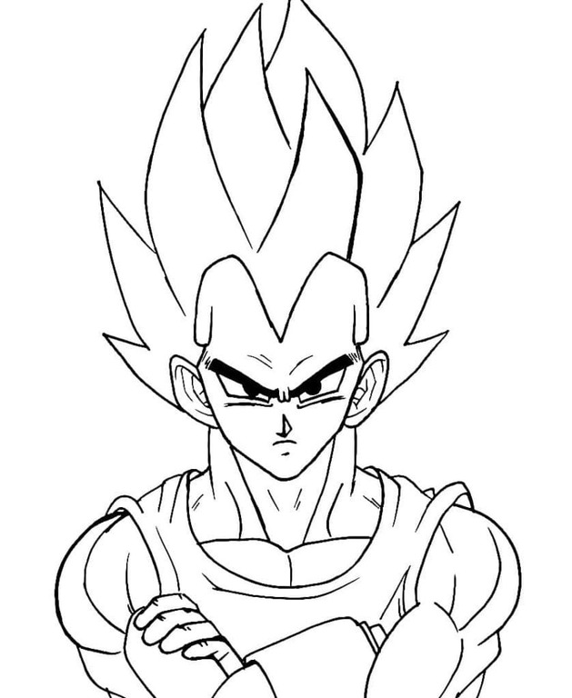 Planse de colorat cu Vegeta