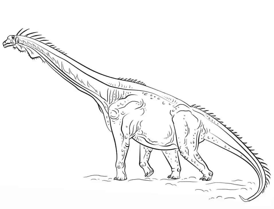 Fise de colorat cu Brachiosaurus gratuit