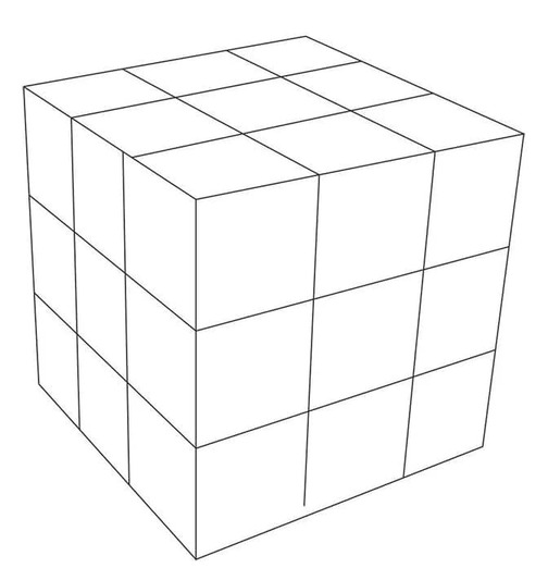 Fise de colorat cu Cubul Rubik gratuit pentru copii