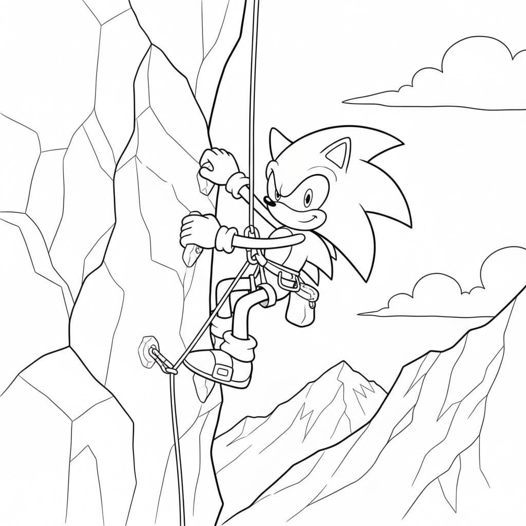 Fise de colorat cu Dark Sonic pentru copii