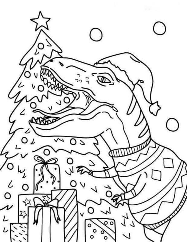 Fise de colorat cu Desenează Allosaurus uşor