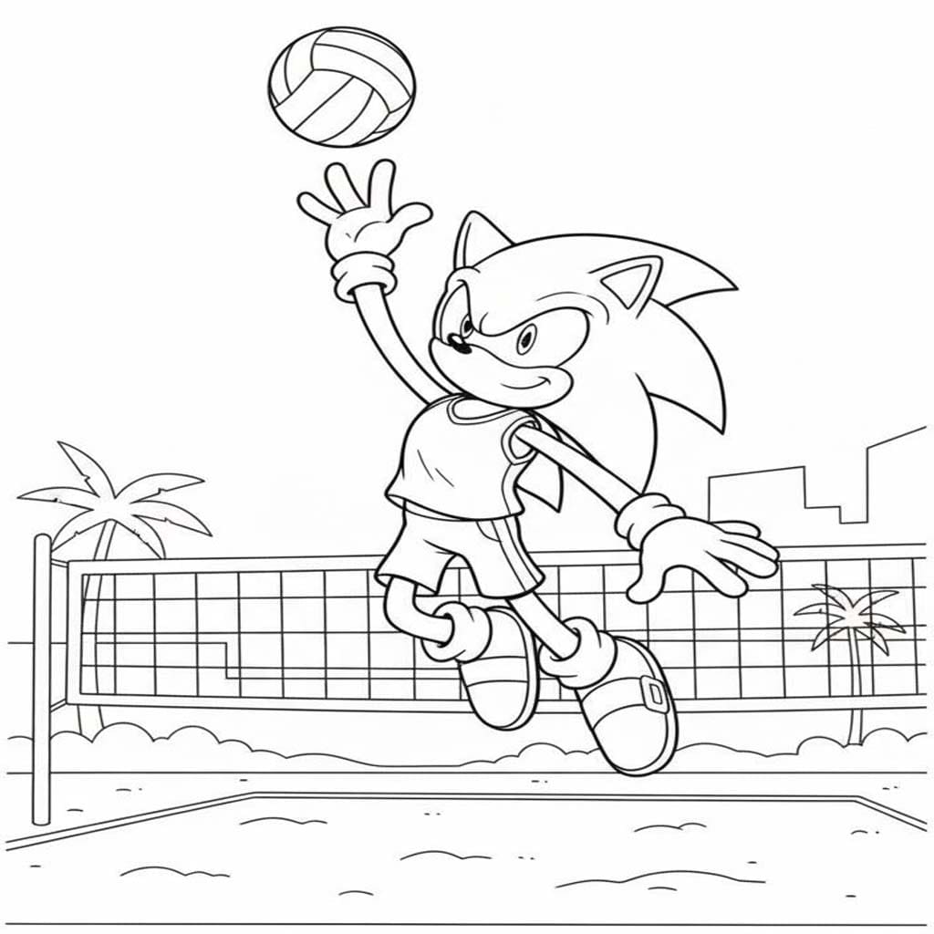 Fise de colorat cu Desenează Dark Sonic imprimabil gratuit