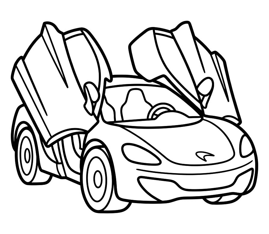 Planse de colorat cu McLaren