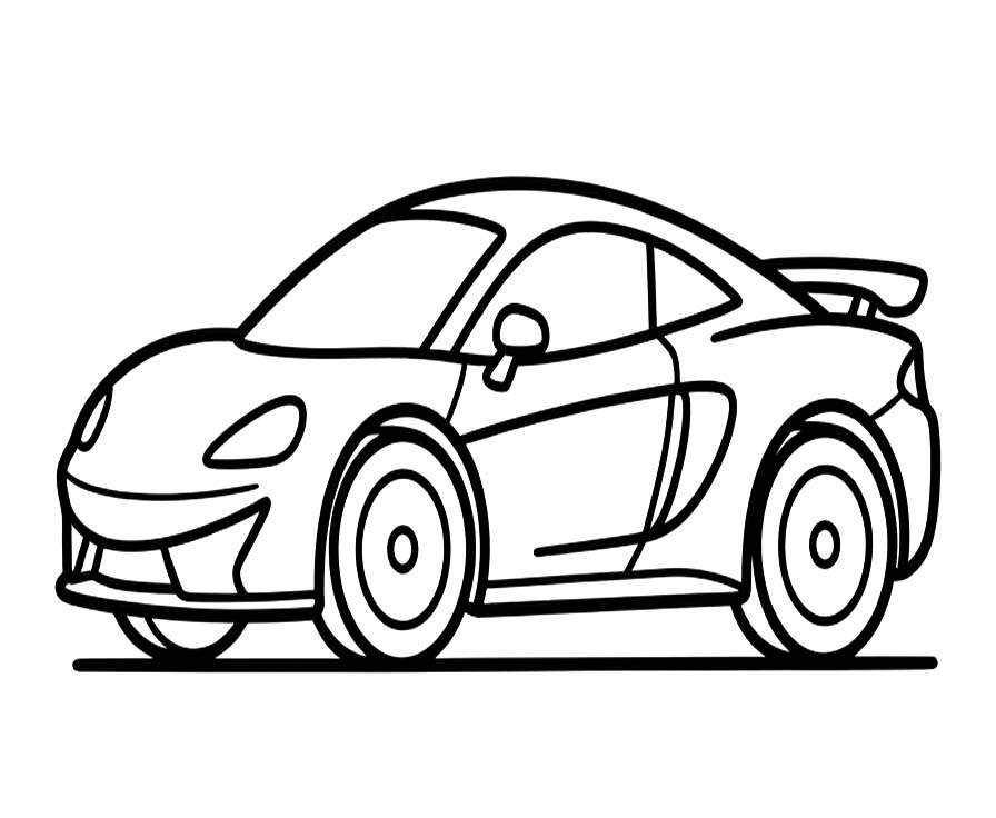 Fise de colorat cu McLaren gratuit pentru copii