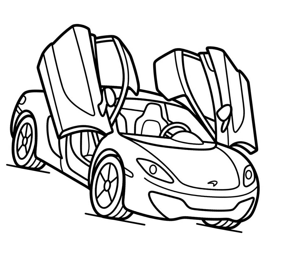 Fise de colorat cu McLaren imprimabil