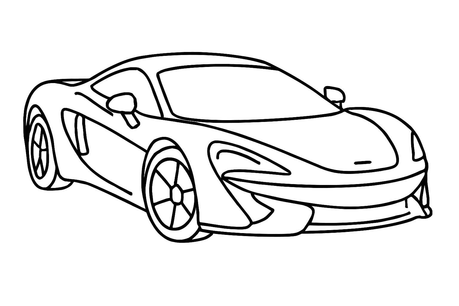 Fise de colorat cu McLaren uşor la copii