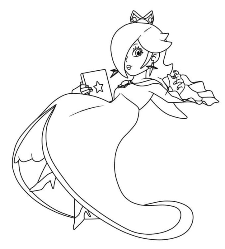 Fise de colorat cu Rosalina gratuit