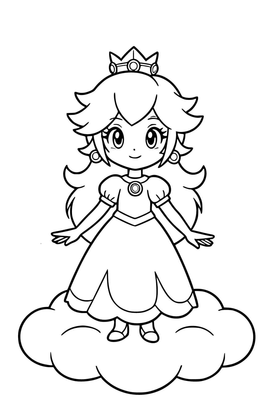 Fise de colorat cu Rosalina imprimabil
