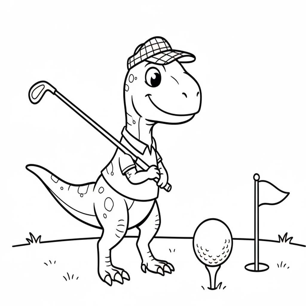 Fise de colorat cu Velociraptor gratuit pentru copii
