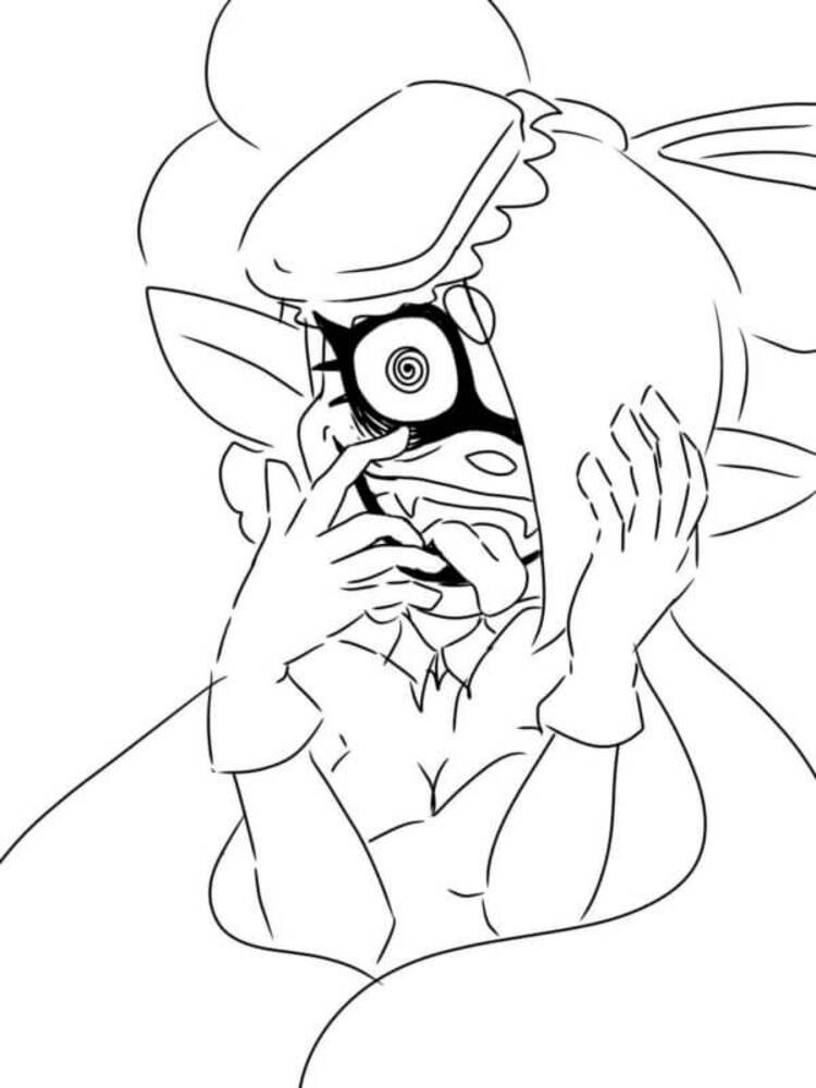 Fise de colorat cu Desenează Splatoon imprimabil gratuit bazic