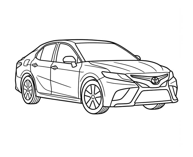 Fise de colorat cu Desenează Toyota gratuit uşor