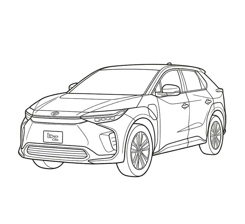 Fise de colorat cu Desenează Toyota imprimabil uşor