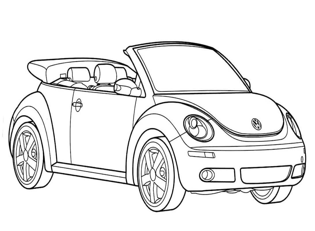 Fise de colorat cu Desenează Volkswagen