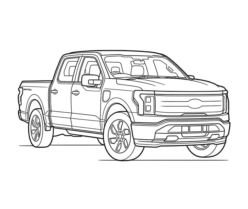 Fise de colorat cu Ford gratuit pentru copii