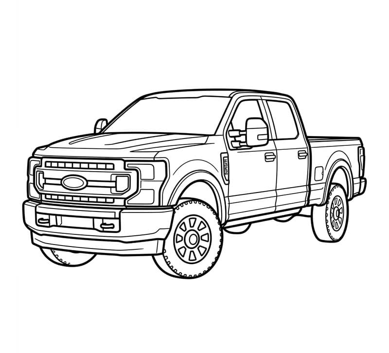 Fise de colorat cu Ford gratuit