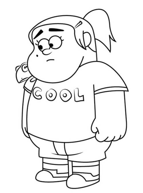Fise de colorat cu Gravity Falls imprimabil simplu