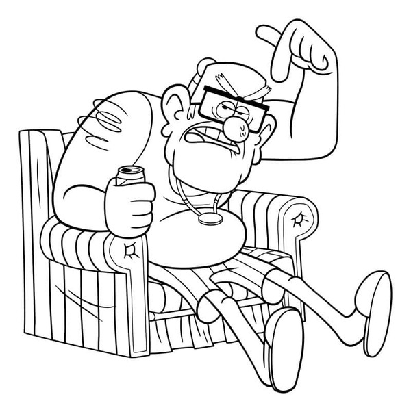 Fise de colorat cu Gravity Falls pentru copii