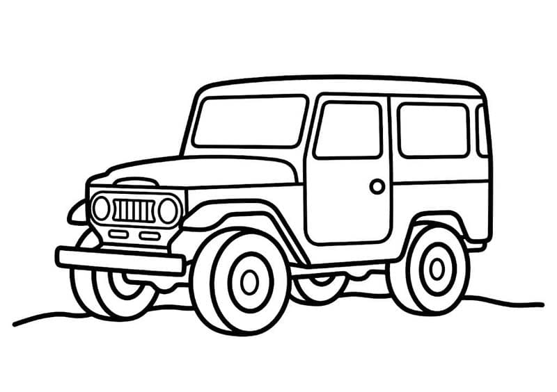 Fise de colorat cu Toyota gratuit