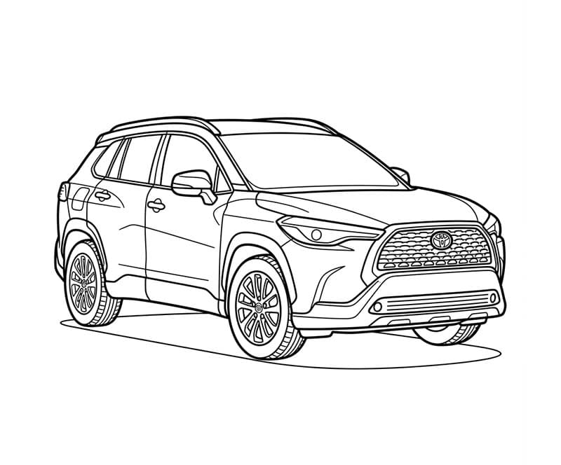 Fise de colorat cu Toyota imprimabil uşor