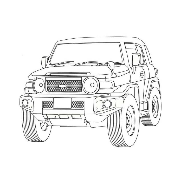 Fise de colorat cu Toyota imprimabil