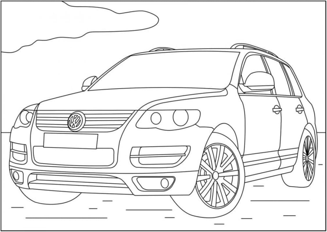 Fise de colorat cu Volkswagen gratuit pentru copii
