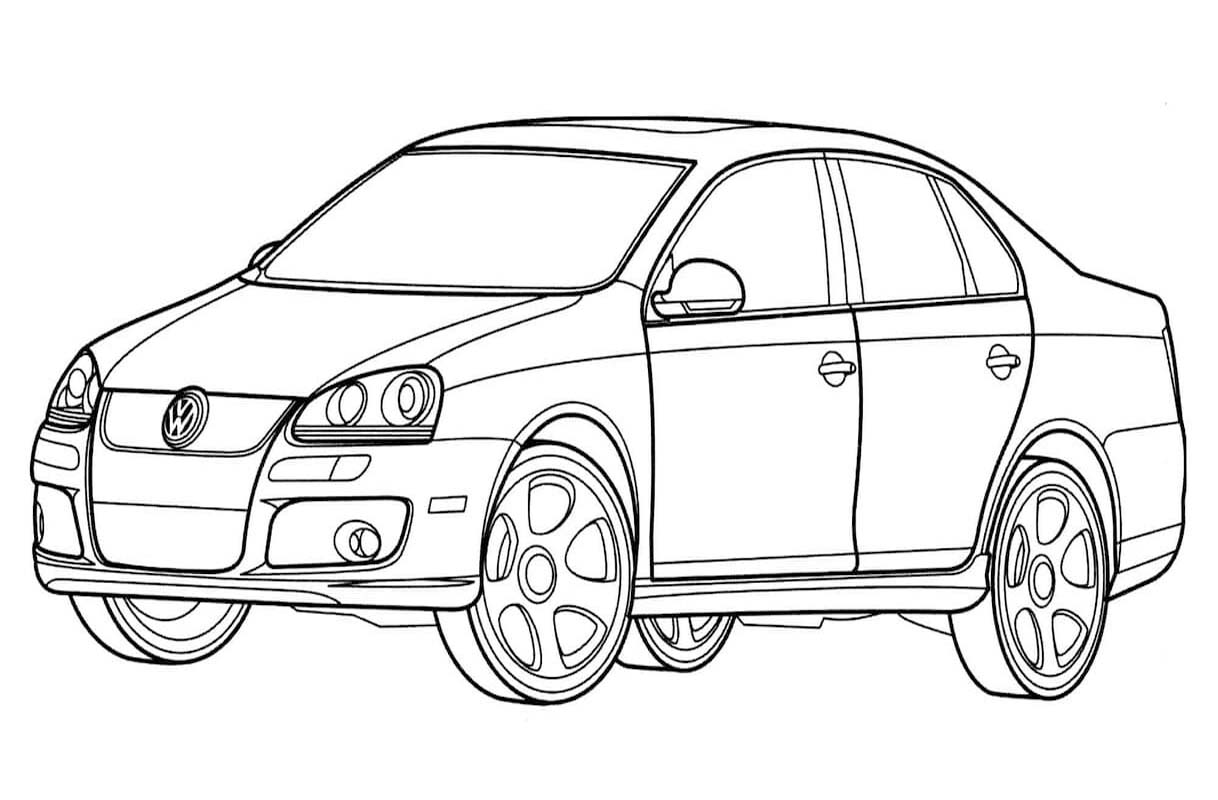 Fise de colorat cu Volkswagen gratuit