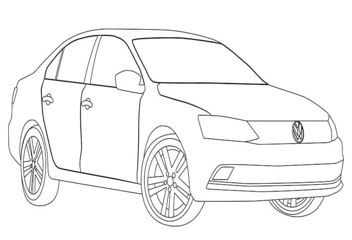 Fise de colorat cu Volkswagen imprimabil uşor