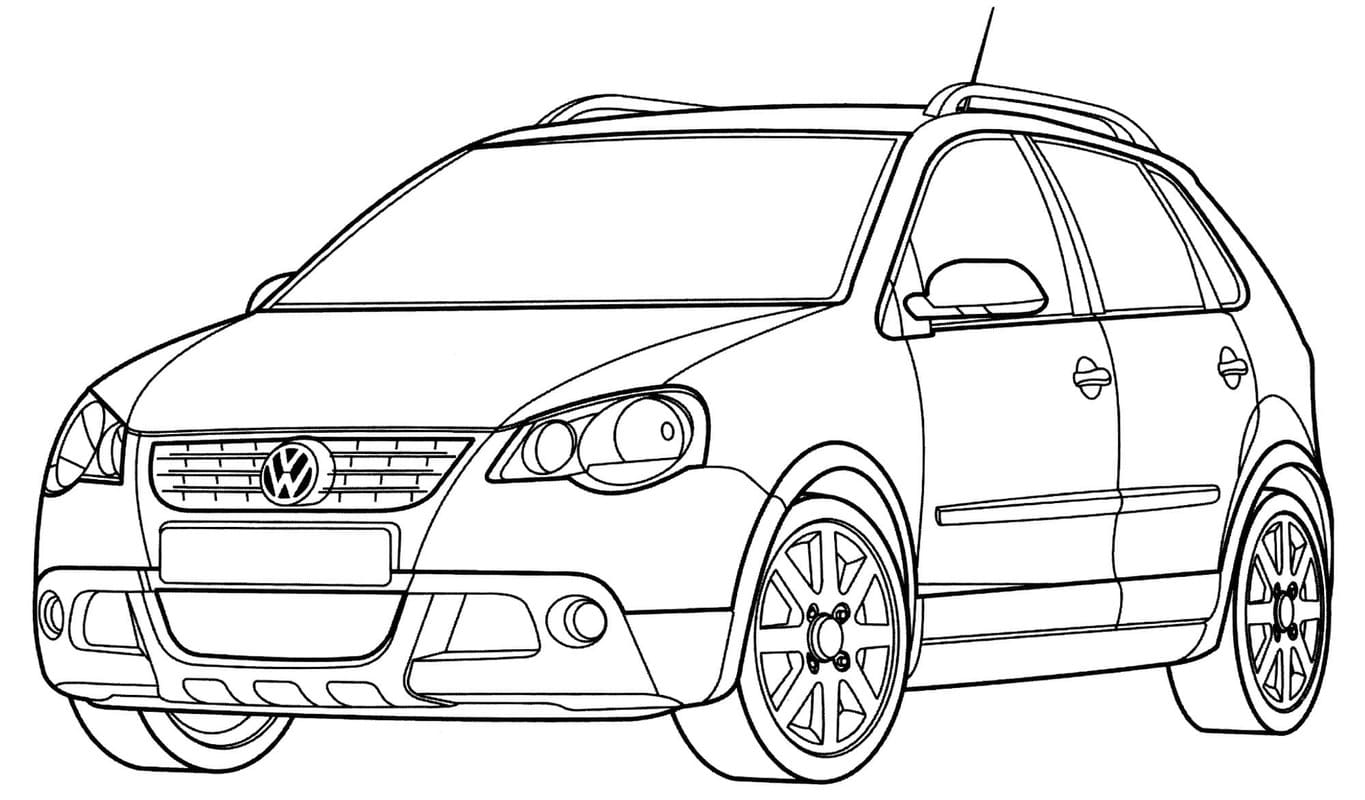 Fise de colorat cu Volkswagen imprimabil