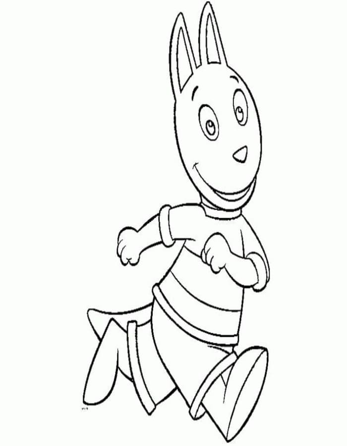 Fise de colorat cu Backyardigans bazic la copii