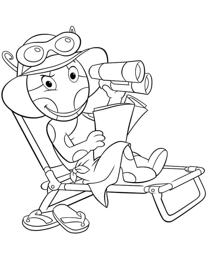 Fise de colorat cu Backyardigans gratuit bazic