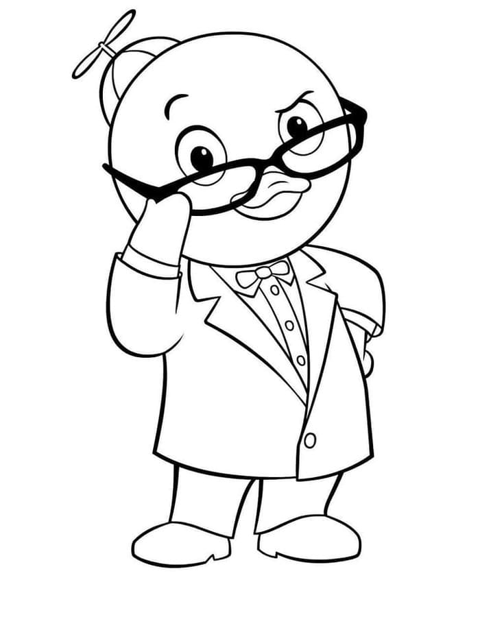 Fise de colorat cu Backyardigans gratuit uşor