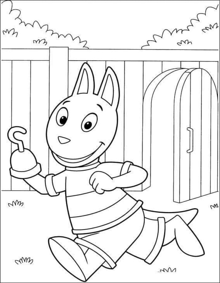 Fise de colorat cu Backyardigans imprimabil gratuit bazic