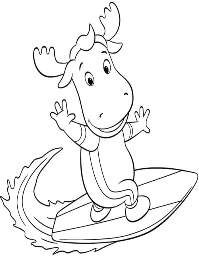Fise de colorat cu Backyardigans imprimabil gratuit pentru copii