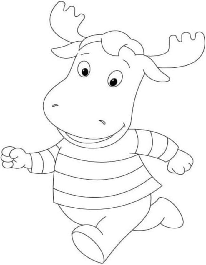 Fise de colorat cu Backyardigans imprimabil gratuit simplu