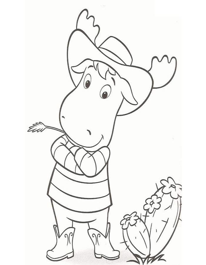 Fise de colorat cu Backyardigans imprimabil gratuit