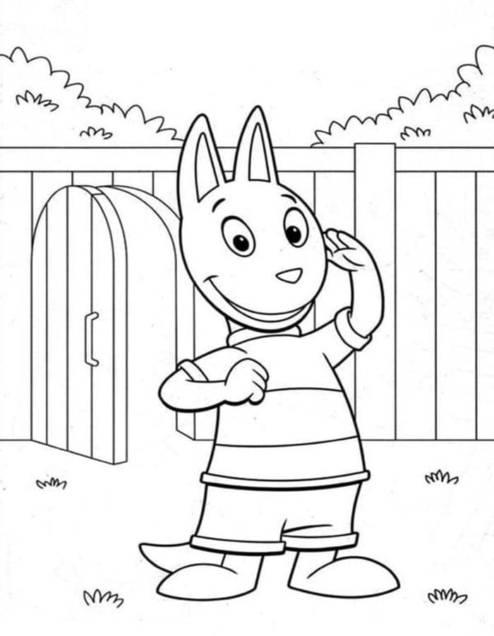 Fise de colorat cu Backyardigans imprimabil uşor