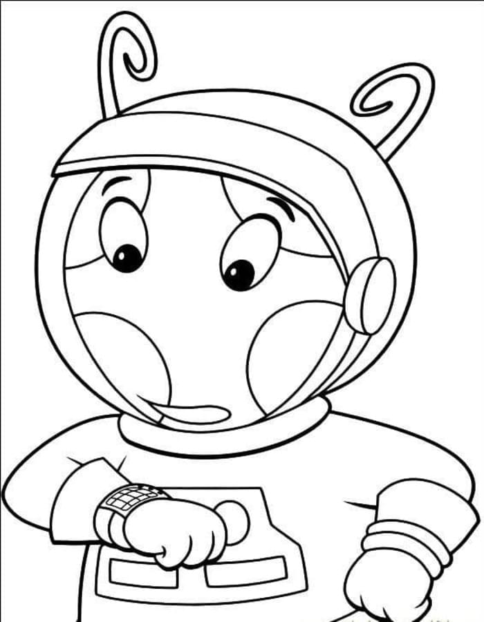 Fise de colorat cu Desenează Backyardigans gratuit