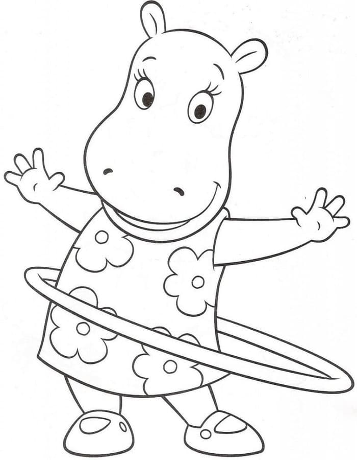 Fise de colorat cu Desenează Backyardigans imprimabil gratuit