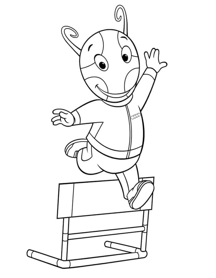 Fise de colorat cu Desenează Backyardigans imprimabil pentru copii