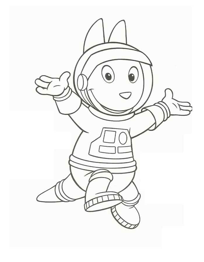 Fise de colorat cu Desenează Backyardigans pentru copii