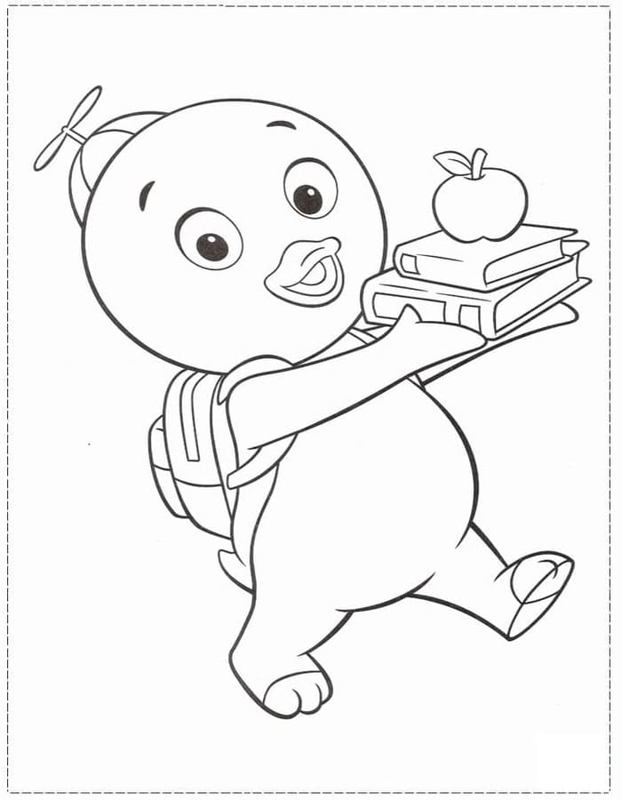 Fise de colorat cu Desenează Backyardigans