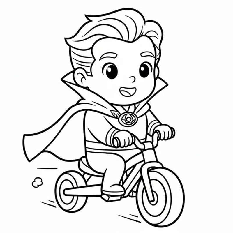 Fise de colorat cu Desenează Doctor Strange gratuit