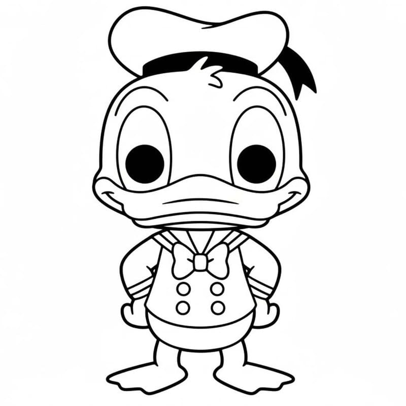 Fise de colorat cu Desenează Funko Pop gratuit bazic