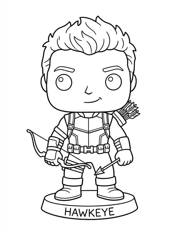 Fise de colorat cu Desenează Funko Pop gratuit pentru copii